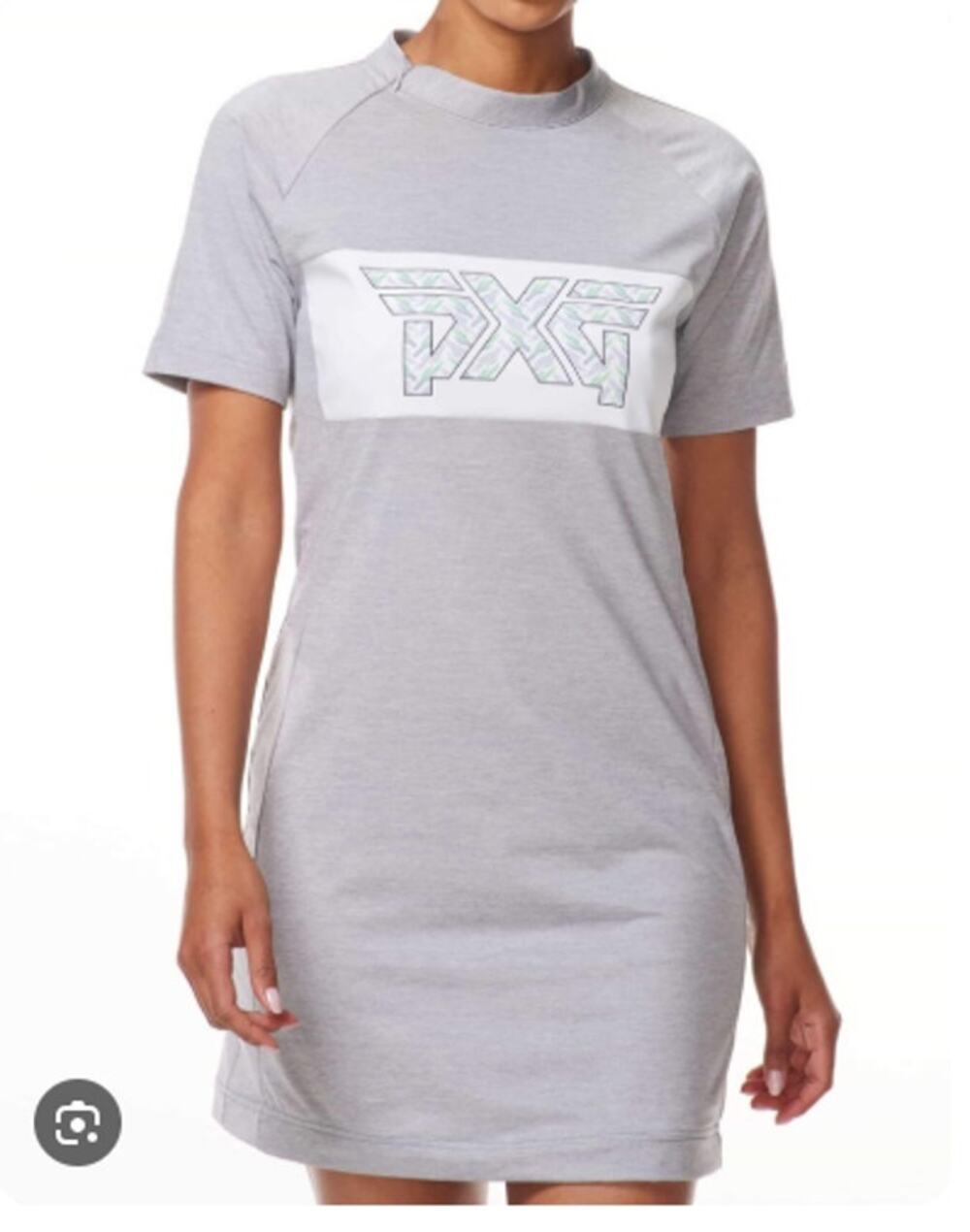 PXG Parsons Xtreme Golf Saguaro Logo Light Gray T-Shirt Dress Performance